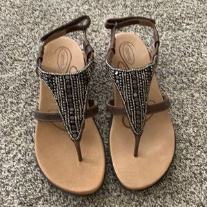 Aetrex leather studded sandals.  EUC